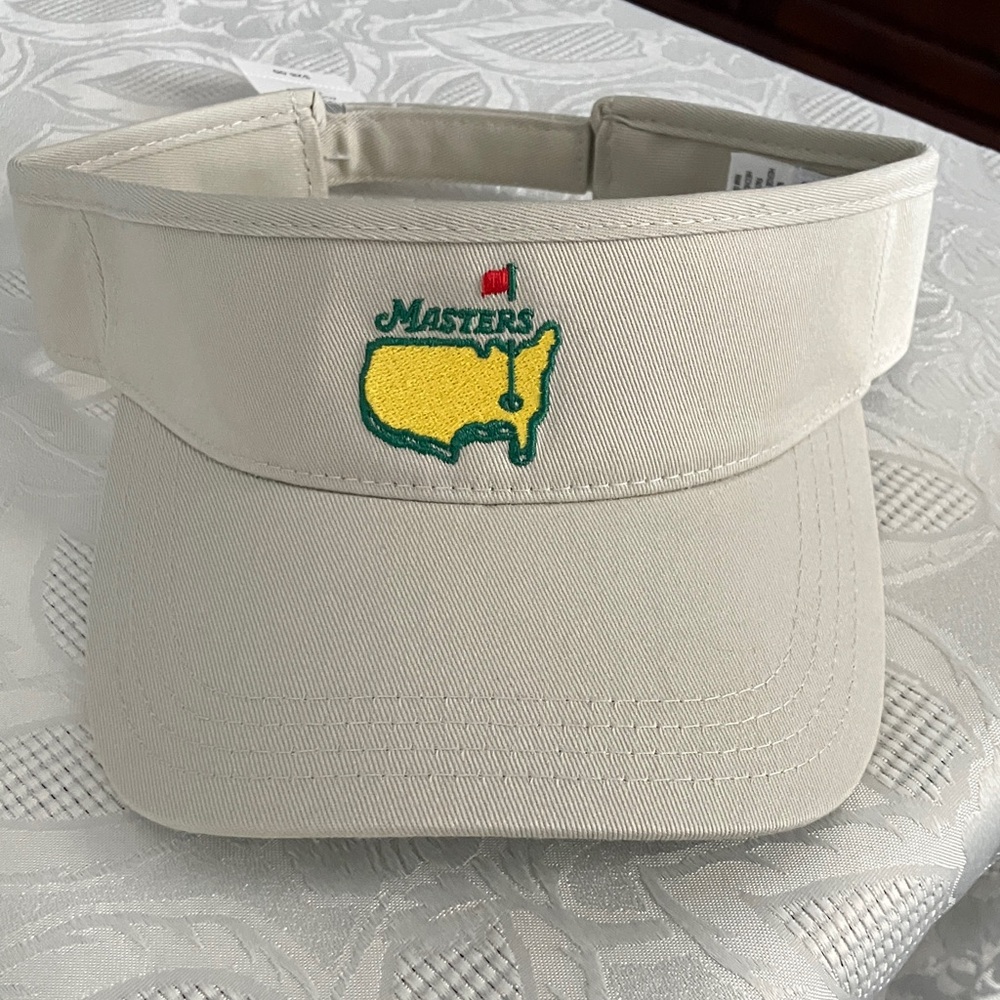 Masters Stone Visor with Green Embroidery